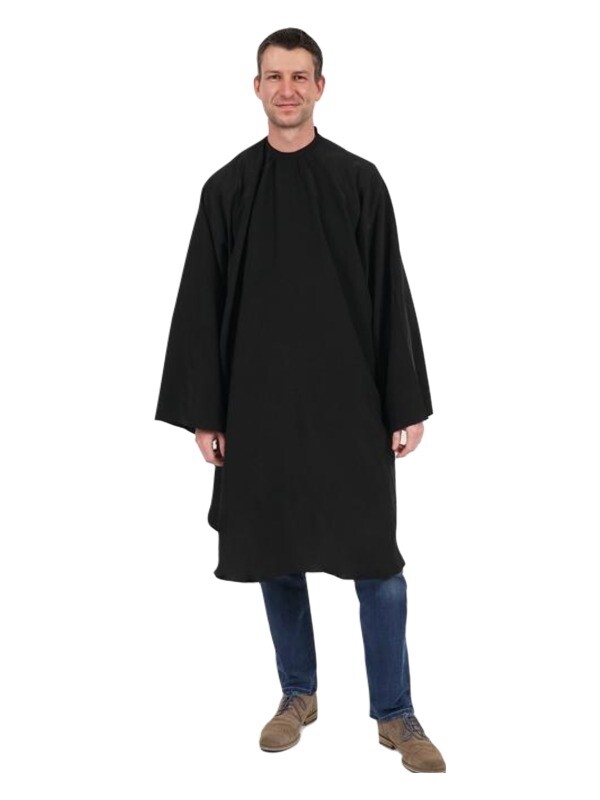 Sinelco Men Kapmantel M/Velcro Zwart Barburys