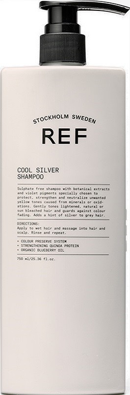 REF Cool Silver Shampoo 750 ml - Zilvershampoo vrouwen - Voor Gekleurd haar/Grijs haar