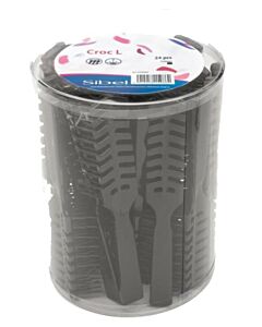 Verluchte Borstels - Croc L Zwart 24 PCS OP=OP