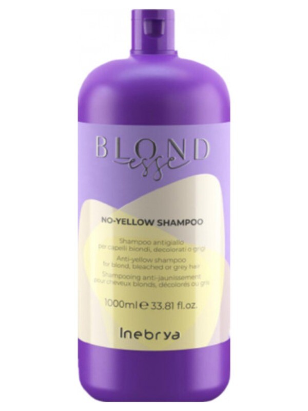 Inebrya - Blondesse No-Yellow Shampoo voor gebleekt blond en grijs haar 1000ml