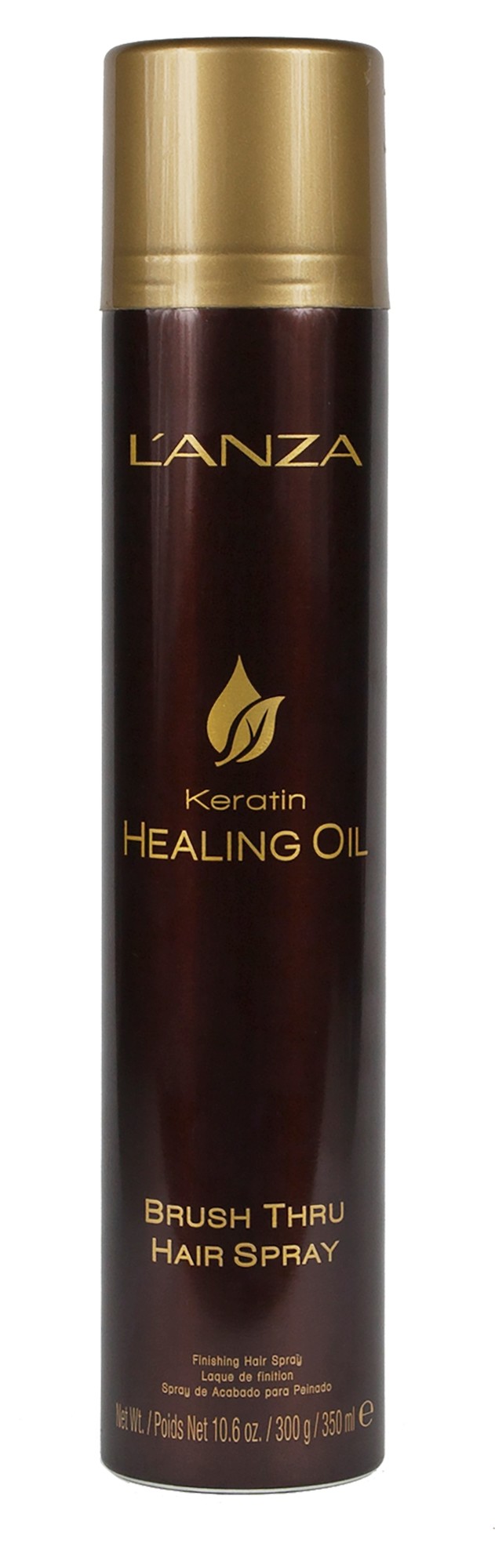 L'Anza Keratin Healing Oil Brush Thru Hairspray.