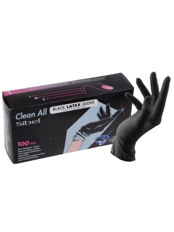 Sibel Latex Handschoenen S Black OP=OP