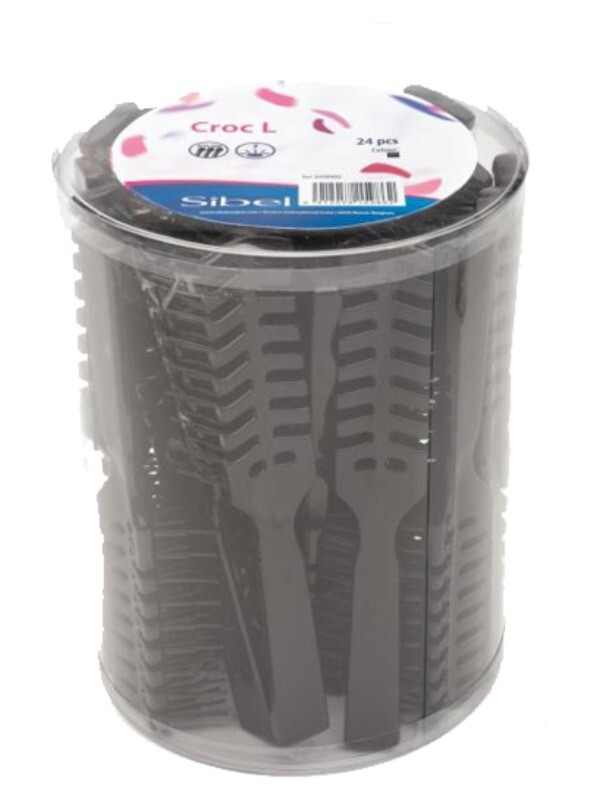 Verluchte Borstels - Croc L Zwart 24 PCS OP=OP