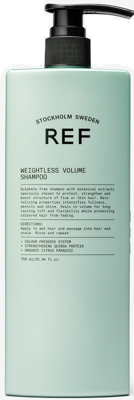 REF Weightless Volume Shampoo -750 ml -  vrouwen - Voor Fijn en slap haar