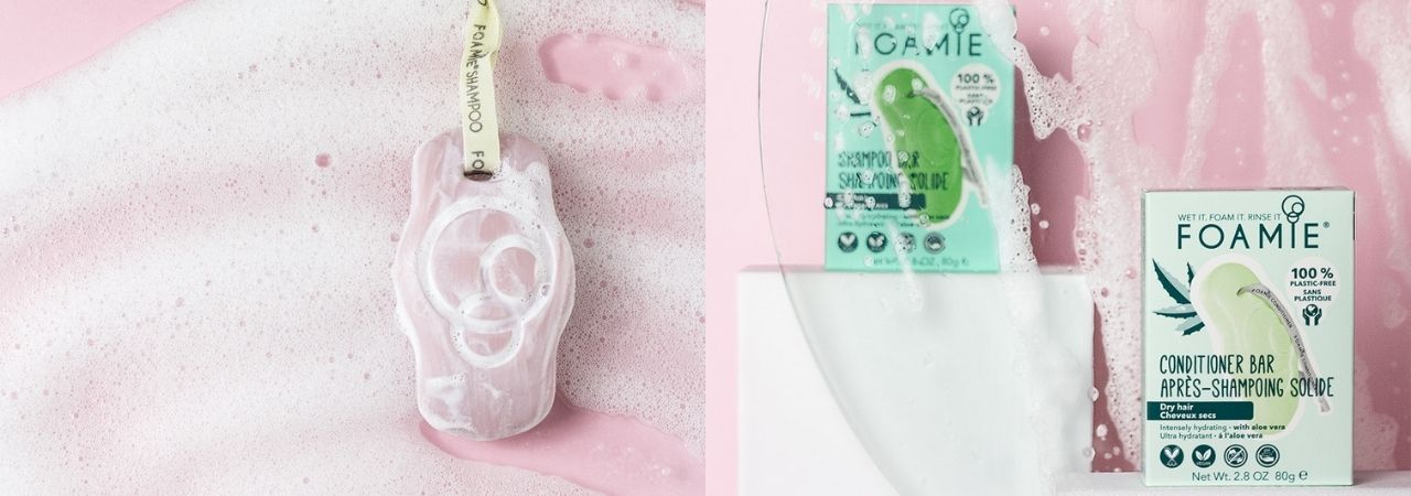 Draag bij aan een plastic-vrije wereld met de shampoo bars van Foamie!